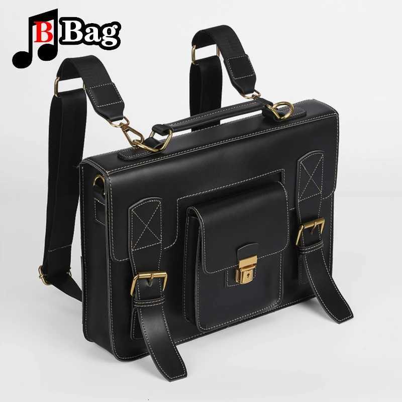 Luxury Vintage JK Uniform Women Leather Backpack Female Large Capacity Briefcase Hard Shoulder Bags Brand Messenger Bag Big Tote W251022