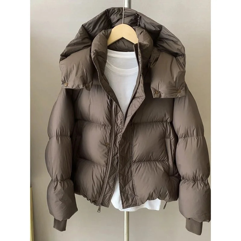 Women Hooded Puffer Coat Winter Down Cotton Jacket Thick Warm Parkas Loose Casual Overcoat Padded Jacket Female Outerwear 251020