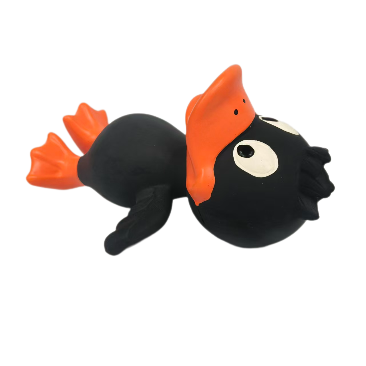 Latex Screaming Duck Dog Toy Soft Natural Rubber Squeaky Chewy Sound Interactive Canine Pet Toys with Bright Colors for Large Dogs 1pc/Pack