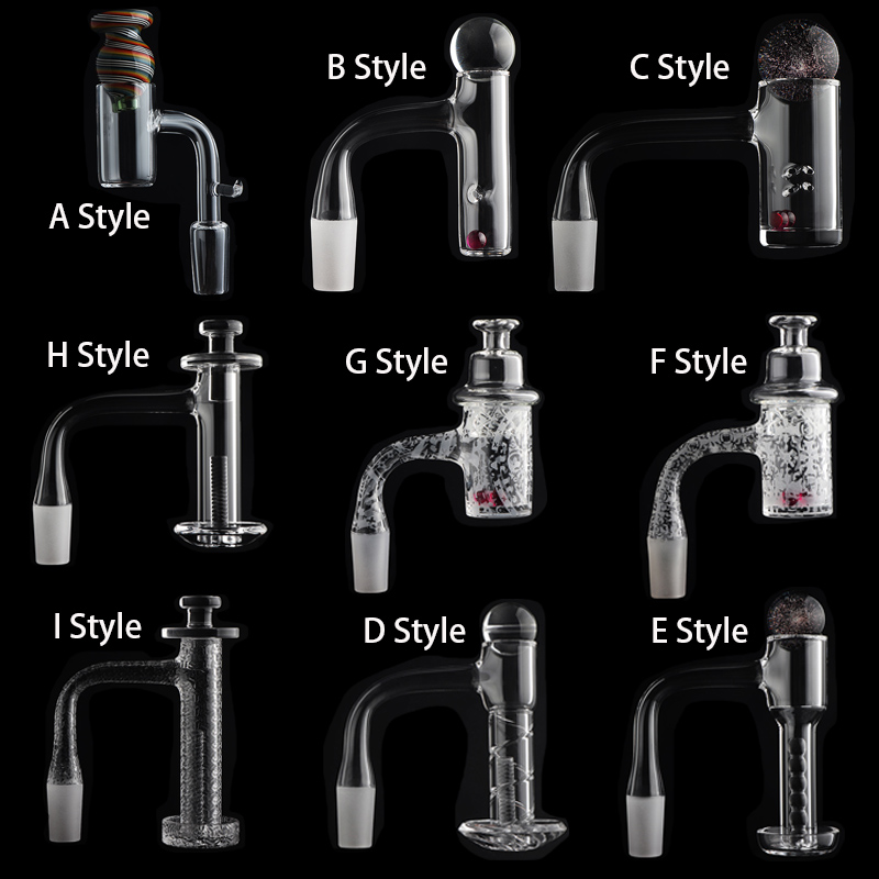 Full Weld Beveled Edge Control Tower Terp Slurpers Quartz Banger with Tourbillon/ Spinning Air Holes 4mm Botom Sandblasted