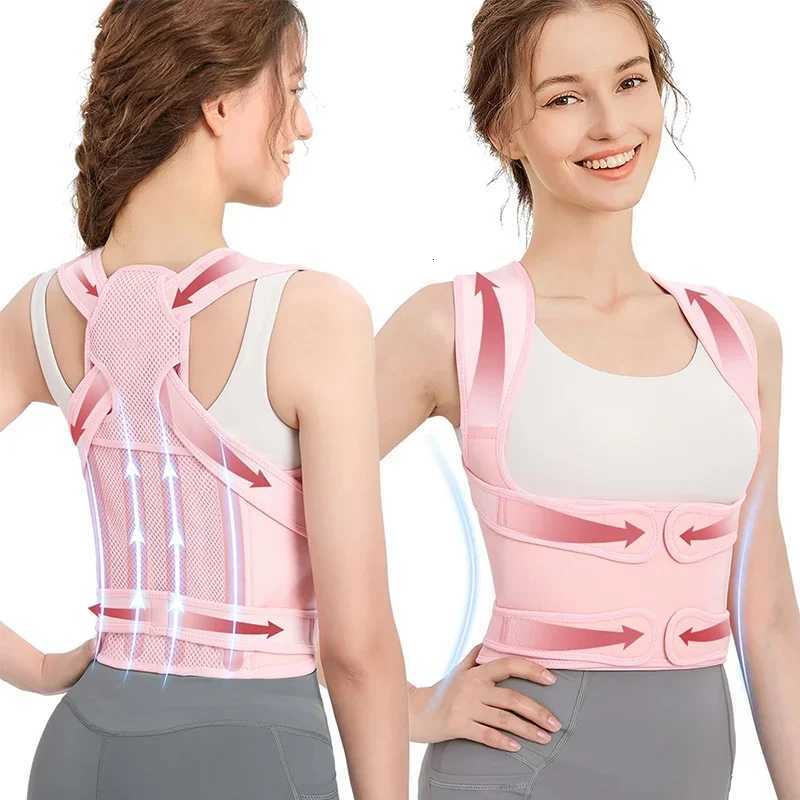 Back Brace Posture Corrector for Women Adjustable Back Straightener Posture Corrector Scoliosis Hunchback Correction Support D251022