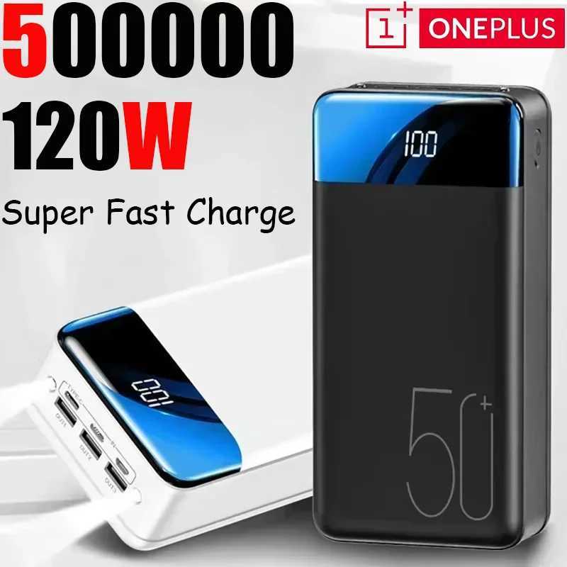 OnePlus 200000mAh Power Bank Micro USB QC Fast Charging Outdoor Camping Powerbank LED Display Portable External Battery J251114