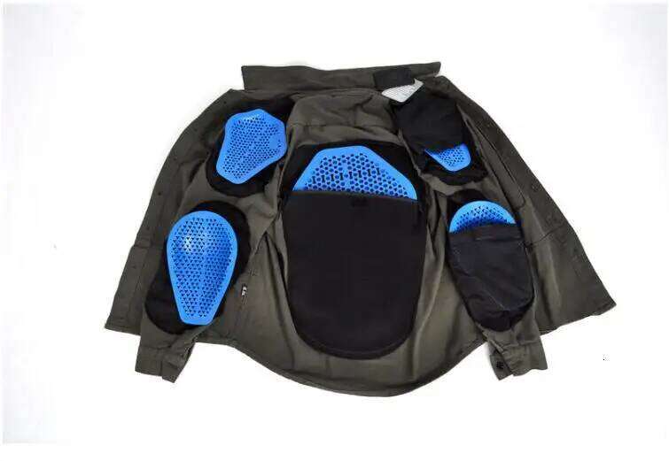 Motorcycle Riding Casual Men's Motorcycle Jacket Shirt Anti-Fall Clothing Long Sleeves With Protection