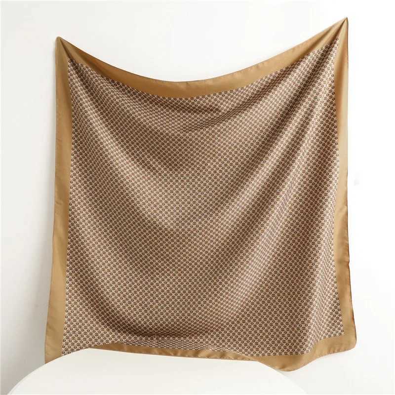 9090cm Satin Scarf Scarftop Headwraps For Woman Fashion Four Seasons Hair Accessories Hijab Foulard Bandana Shawl Headscarf J251118