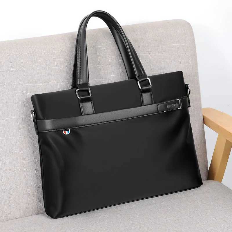 New mens bag Korean waterproof Oxford cloth single shoulder handbag business Computer Briefcase W251022