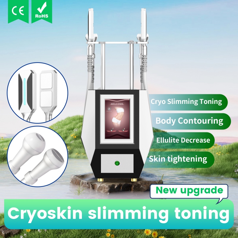 Body Shape Slimming Cryoslim Cool Face Lift Sculpting Professional Machine Fat Removal EMS Paddles Cryo Heating T Shock