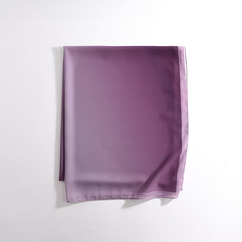 T2116 new style pure color gradient color silk scarf ladies scarf spring and autumn thin yarn shawl