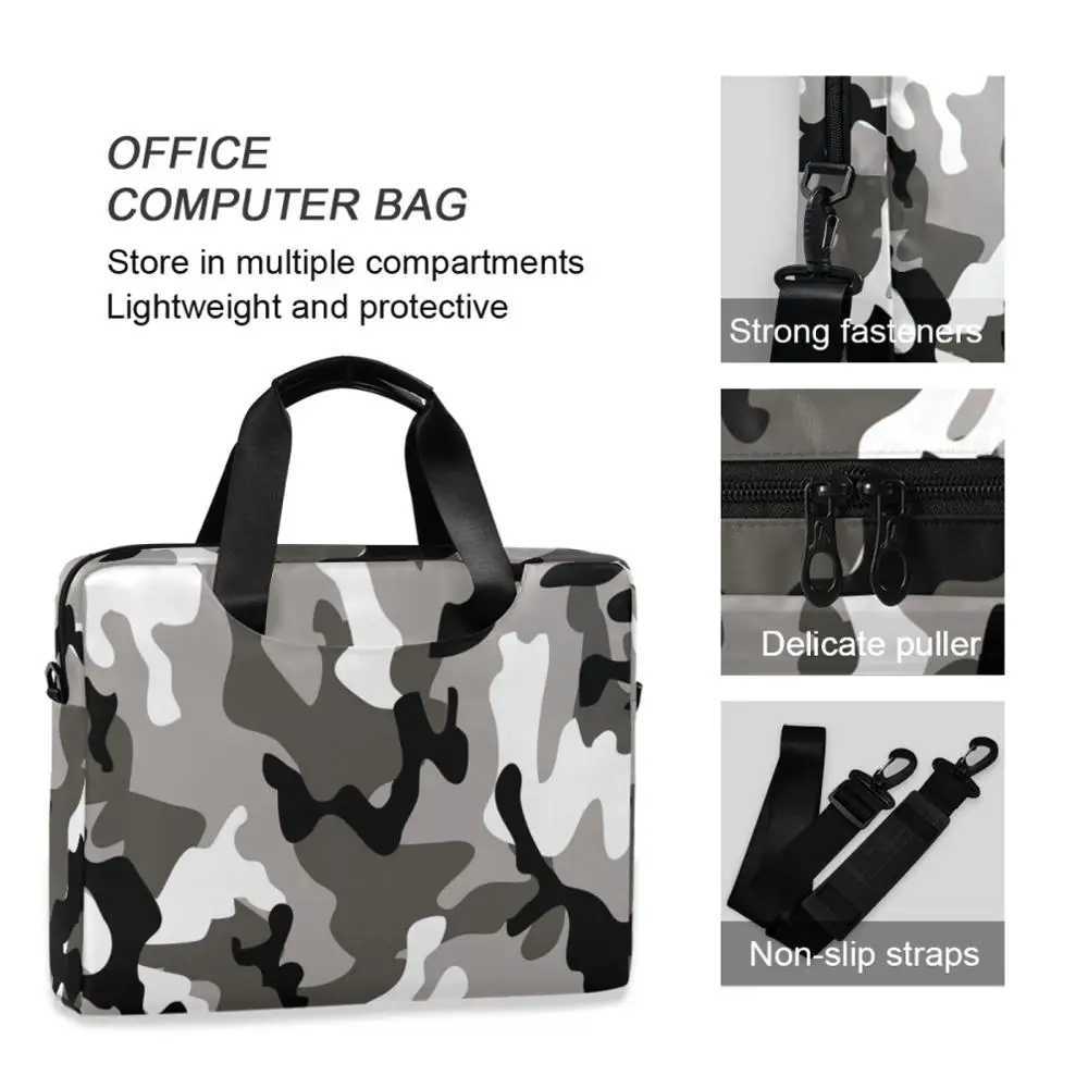 Business Briefcase Men Bag Army Fan Camouflage Printing Computer Laptop Handbag Male Shoulder Messenger Bags Mens Travel Bags W251022