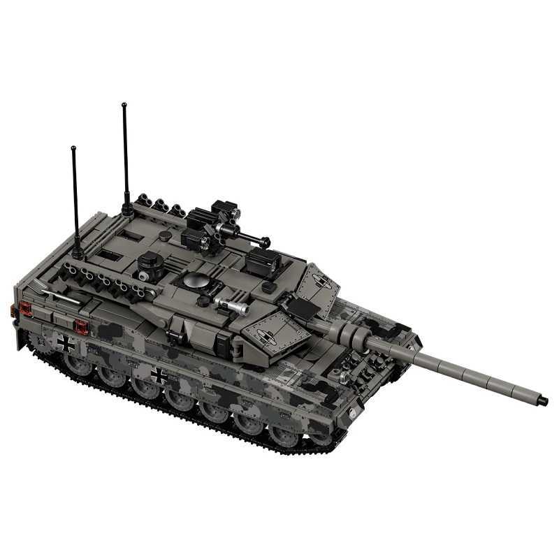 World War 2 WW2 Army Military Soldiers SWAT Leopard 2A7 Main Battle Tank Assemble Building Blocks Bricks Childrens Toys Gift J251022
