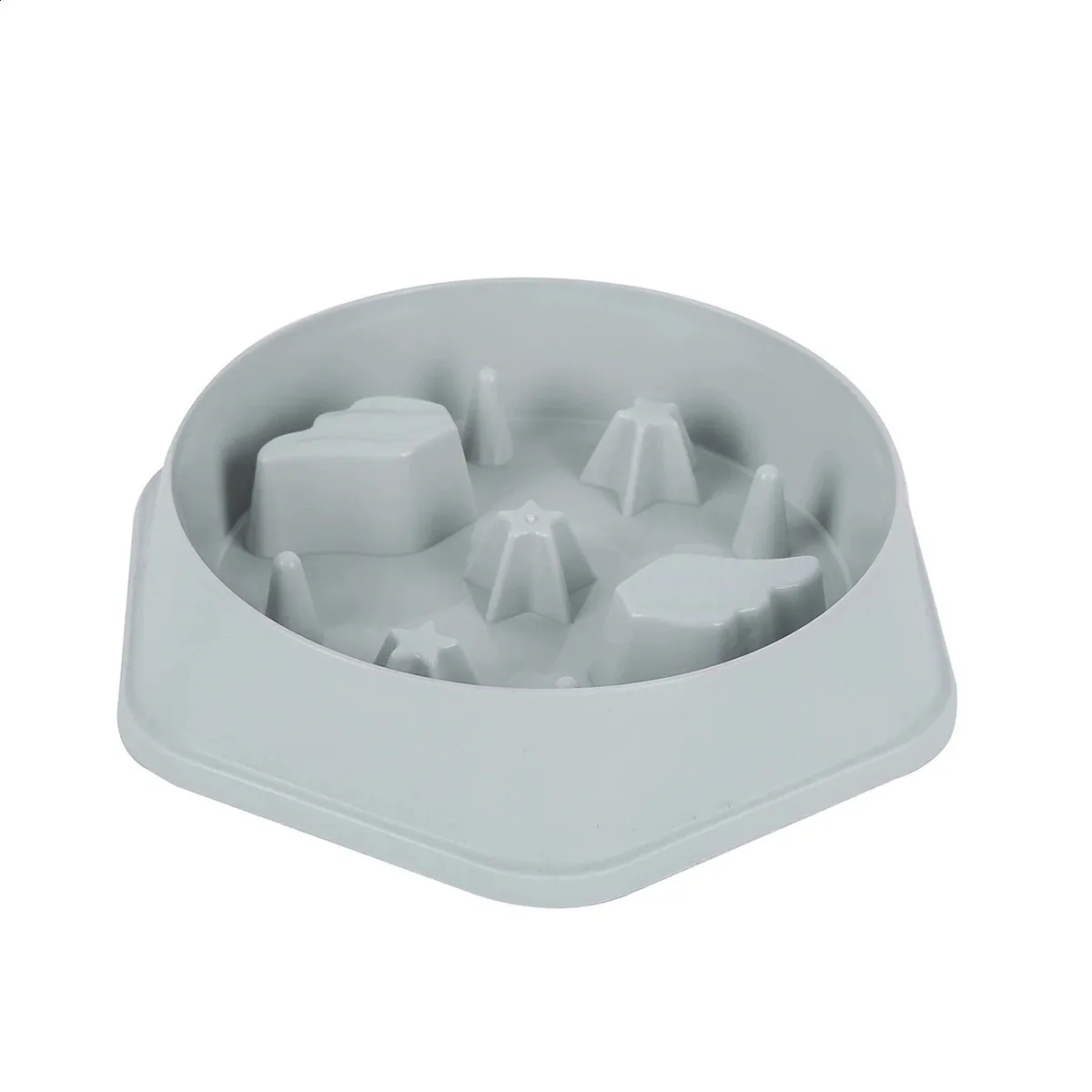 A Moon Star Wings Pet Slow Food bowl Large capacity feeding water Dog bowl Dog dinner plate Pet bowl