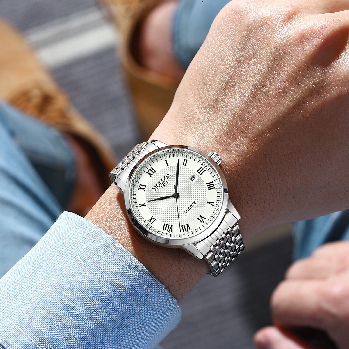 Designer Watch Luxury Watch Swiss Fully Automatic Mechanical Watch Waterproof Calendar Skeleton Quartz Watch High-end Casual Fashion Men's Wristw