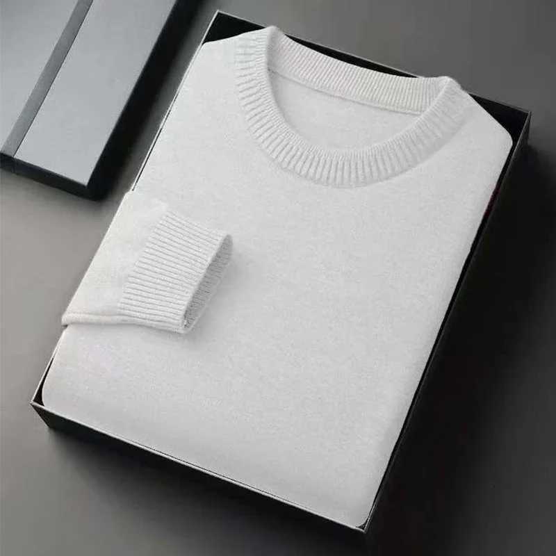 Mens Classic Crewneck Knit Pullover Sweater Long Sleeve Soft Casual Lightweight Solid Color Softwear for MenXJ251022
