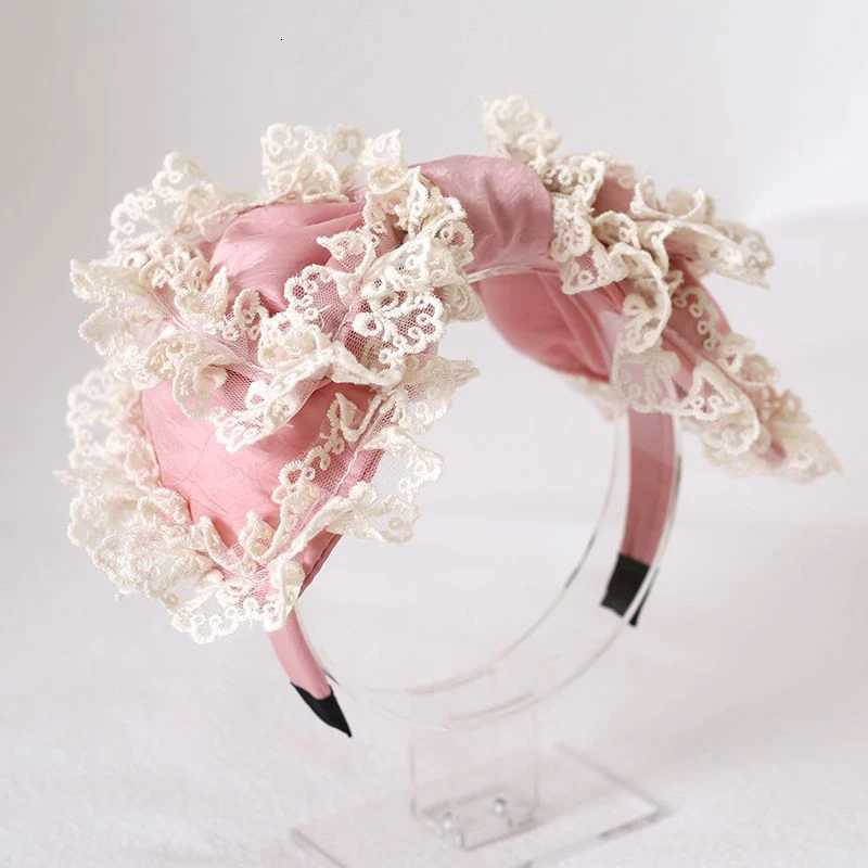 Lolita Bowknot Hair Hoop Hair Accessories Lace Bow Headband Headdress for Hair Women Japan Girls Hair Bands Hair Jewelry Tiara V251022