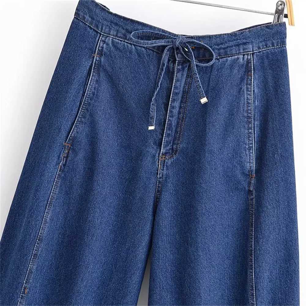 Womens Casual Collar Long Sleeve Zipper Denim Shirt Summer New Fashion High Waist Denim PantsT251022