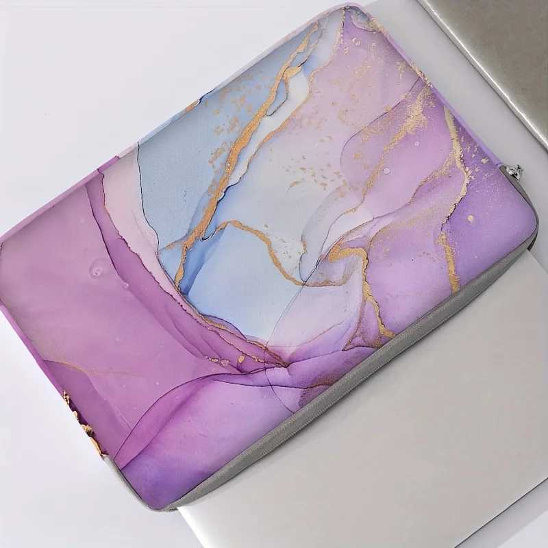 1piece set marble print pattern laptop bag briefcase suitable for 14 inch laptops fixed laptop bag W251022