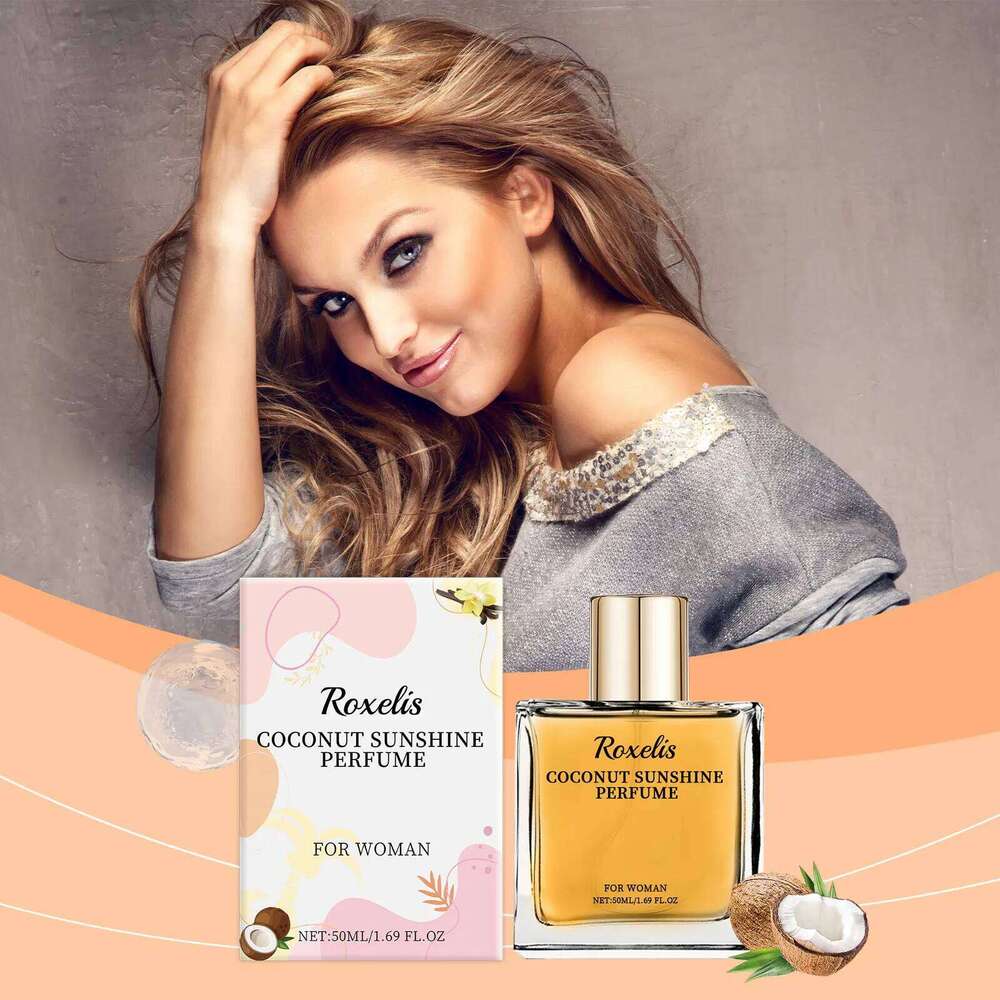 Roxelis Vanilla Coconut Light Lasting Elegant Charming Women Fragrance Convenient Fresh Perfume