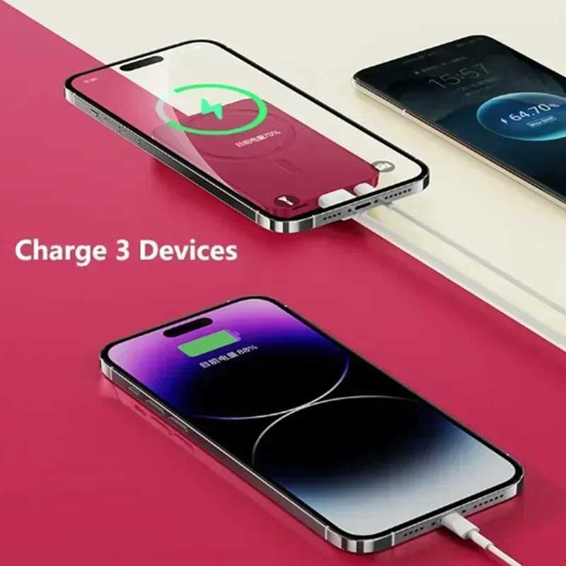 500000mAh Magnetic Power Bank 225W Fast Charging Portable External Battery Wireless PowerBank For iPhone J251114