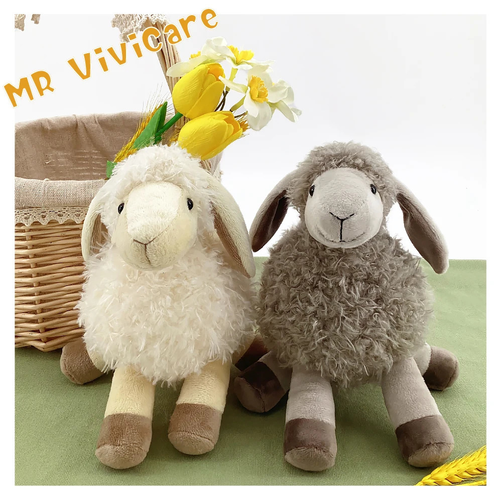 Children Soft White Sheep Plush Doll Baby Cute Animal Girls Stuffed Home Toys Sleeping Mate 251022 - view 5