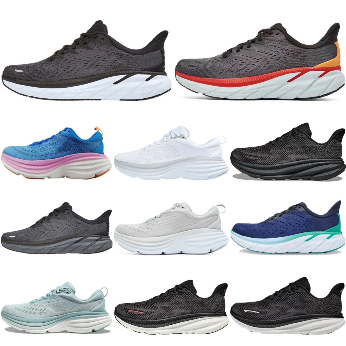 Trainers Clifton Bondis 9 Casual Shoes Bondi Cliftons 8 One One Mens Women Sports Harbor Mist Triple Black White Carbon X 2 Free People Designer Outdoor Shoes UY869