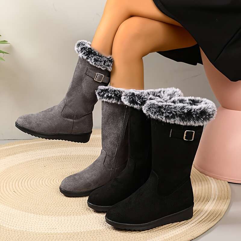 New Fashionable And Warm Long Boots, Available In 3 Colors.