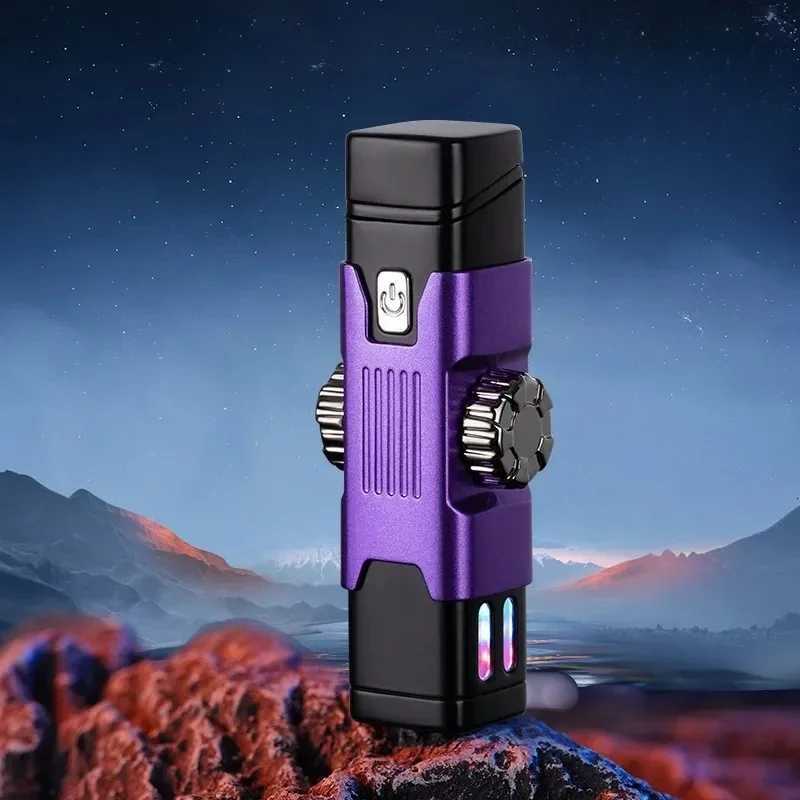 Electric Lighter Fidgets Spinners Windproof Arc Lighter With Rechargeable Design Birthday Present for Dad C251022