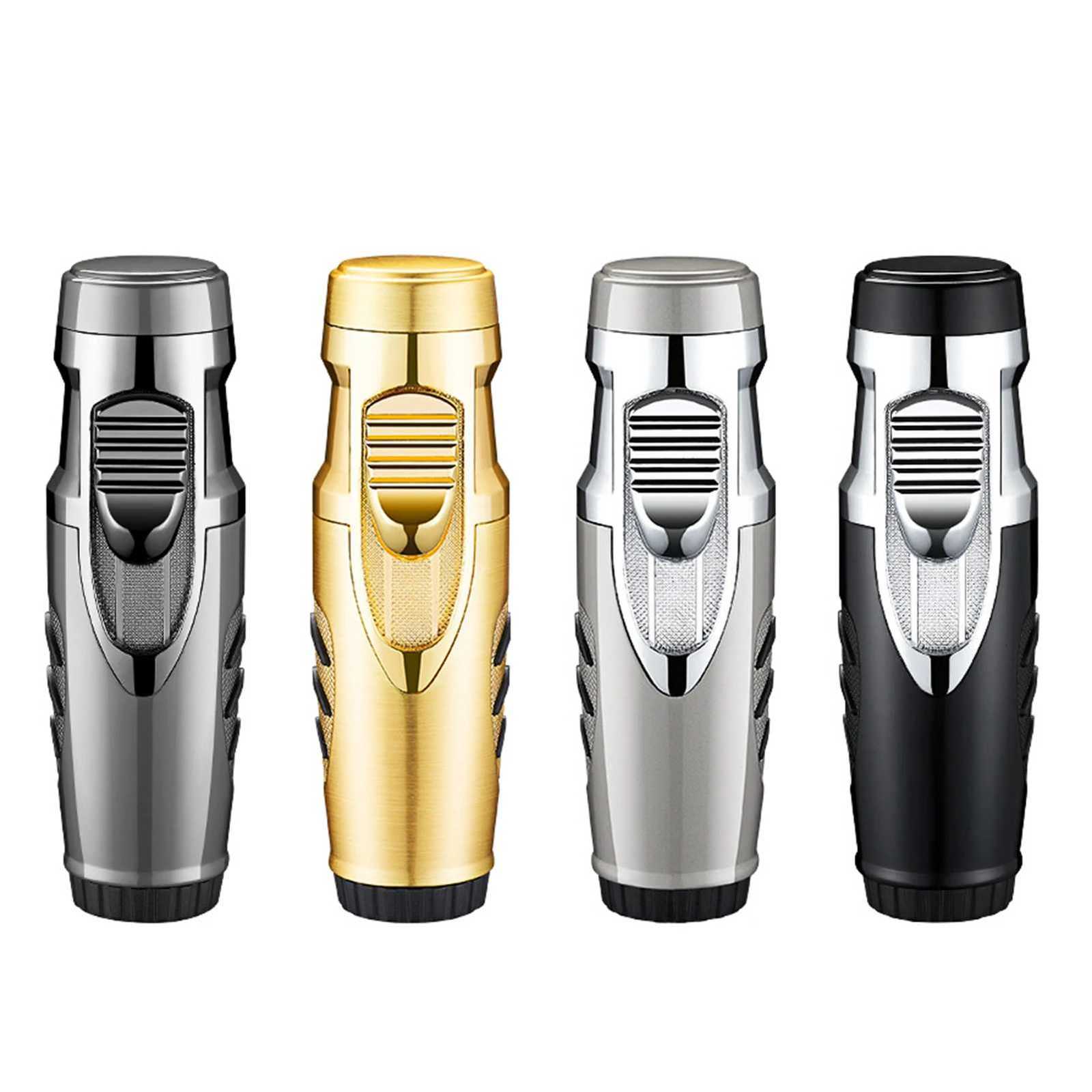 Flames Lighter Adjustables Dual Flames Lighters Small Portable Windproof Lighter Present for Men C251022