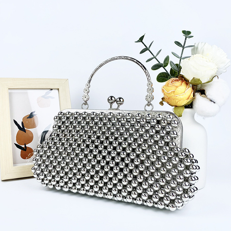 Purses and handbag Clutch purse handmade Pearl decoration Party Wedding Evening bag banquet bag 250319