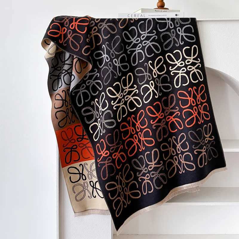 Women Winter Warm Cashmere Scarf Luxury Brand 2024 Floral Shawls and Wraps Bufanda Hijab Travel Stoles Echarpe Blanket J251129
