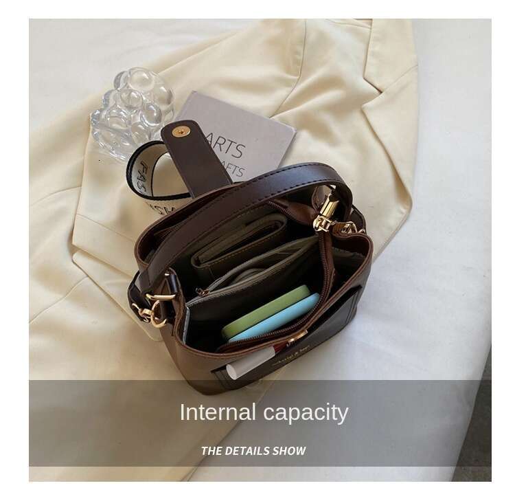 Retro bucket new tide this year's popular fashion foreign trade shoulder women's crossbody bag