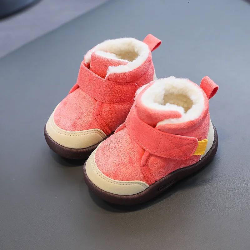 Toddler Baby Boots Winter Boys Girl Warm Snow Plush Soft Bottom Infant Shoes born Outdoor Sneakers Kids 251022