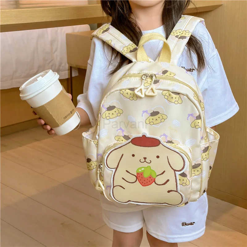 Sanrio Kawaii Bag Cinnamoroll Backpack Schoolbag Kids Cute Kuromi Student High Capacity Shoulder Bags for Children Gifts for Kid L251022