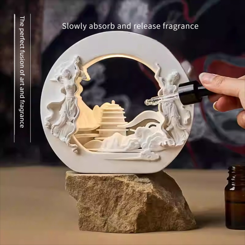 Aromatherapy night light birthday gift, high-end decoration, indoor fireless aromatherapy expansion stone gift box