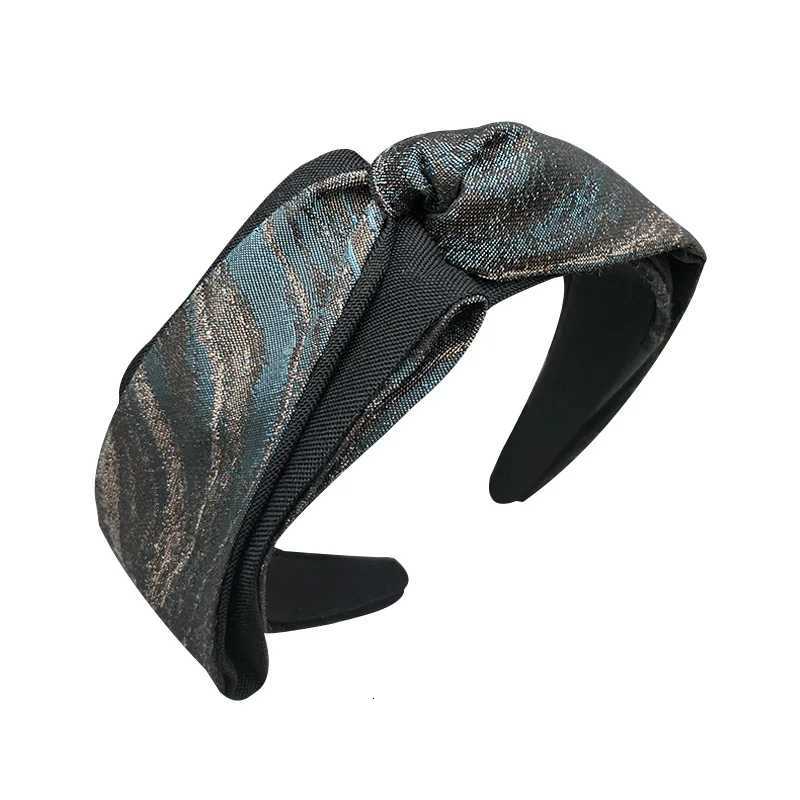 Highend temperament gray side bow widebrimmed hairpin hair hoop womens fashion new hairband hair accessories headwear V251022