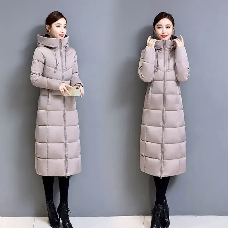 Very Warm Cold Trench Coat for Women Ultra Light Womens Jackets Winter Long Down Jacket Lightweight Padded Trend Parkas 251017