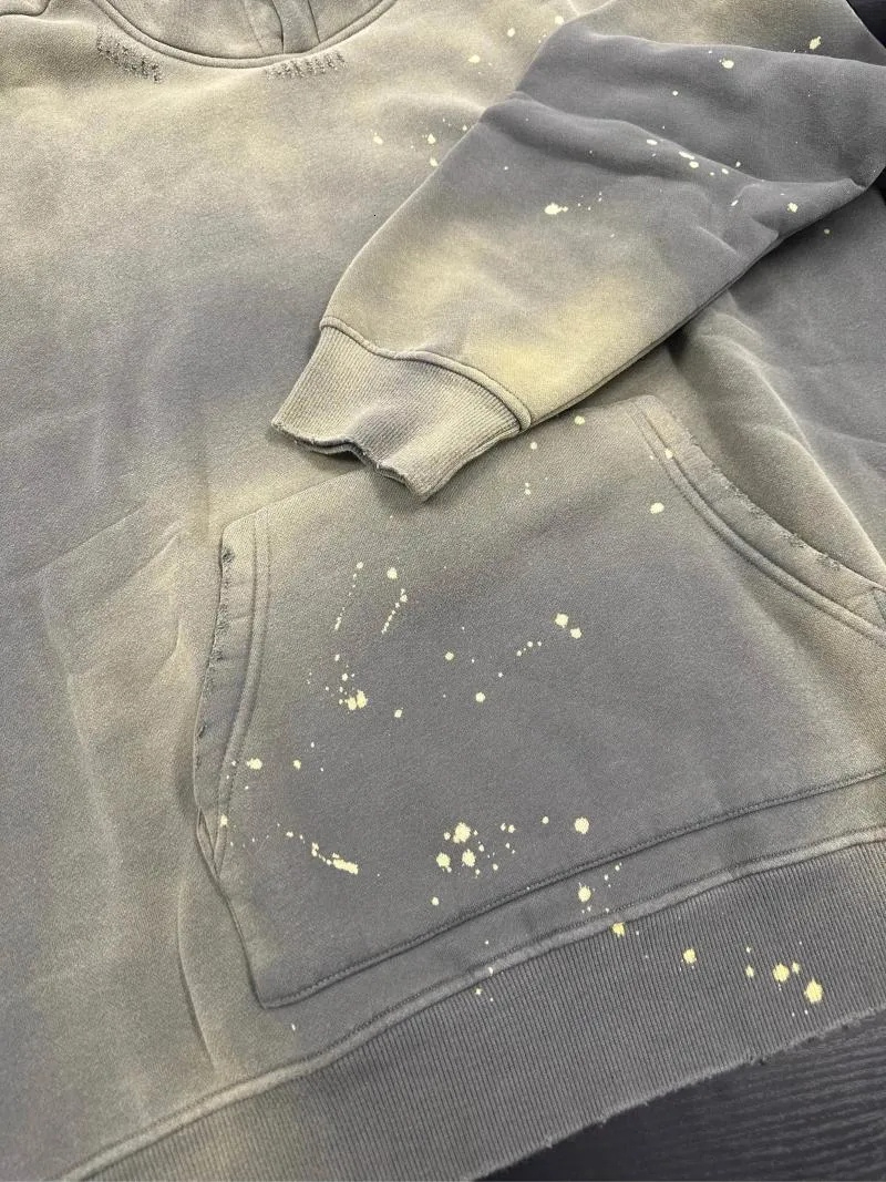 Men's Hoodies Vintage Acid Designer Hoodie Jacket Tracksuit Men Polo Veste Coat Washed Hoodie Distresses Pullover Oversized Causal Street Fashion