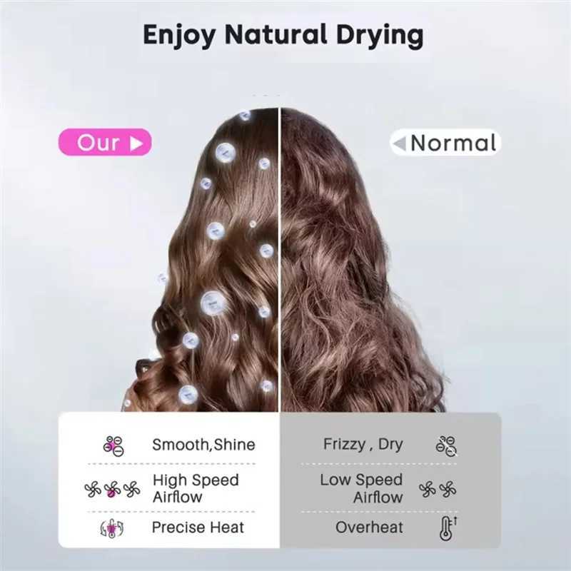 A74GHair Dryer Hair Salon Home HighHair Care Fast Drying Leafless Negative Hair Dryer Drying Machine UK PlugXJ251022