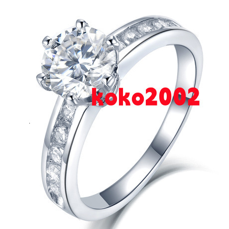 HighEnd Classic Fashion S925 Sterling Silver Wedding Ring for Women New Release Moissanite Diamond Jewelry