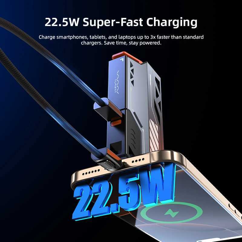 VYVYLABS Portable Power Bank Removable Replaceable Battery Pack 20000mAh 225W Fast Charging External Battery for iPhoneTablet J251114