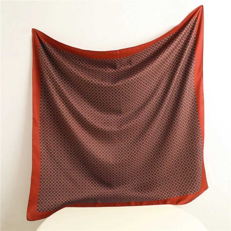 9090cm Satin Scarf Scarftop Headwraps For Woman Fashion Four Seasons Hair Accessories Hijab Foulard Bandana Shawl Headscarf J251118