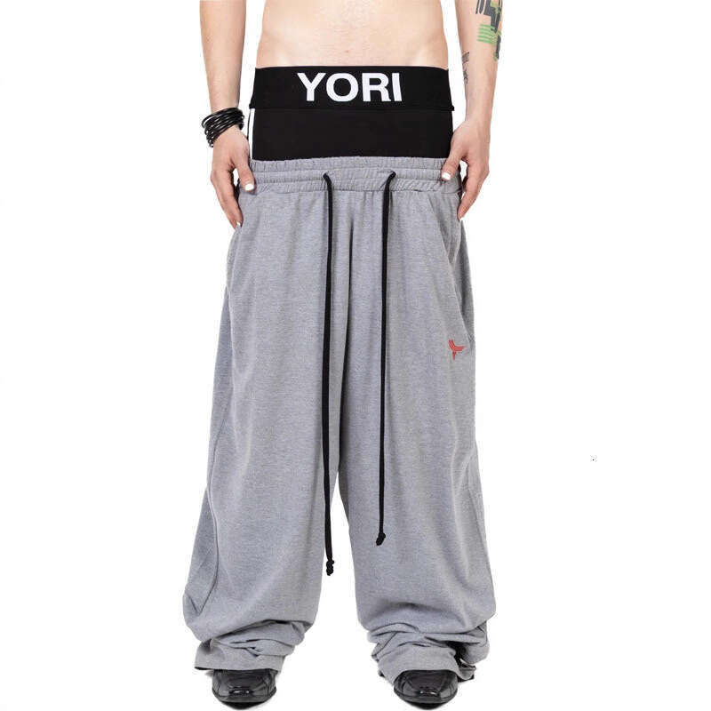 American Street Style Double Casual for Men and Women Y2K Harajuku Straight Pants High Waist Hip Hop Sweatpants