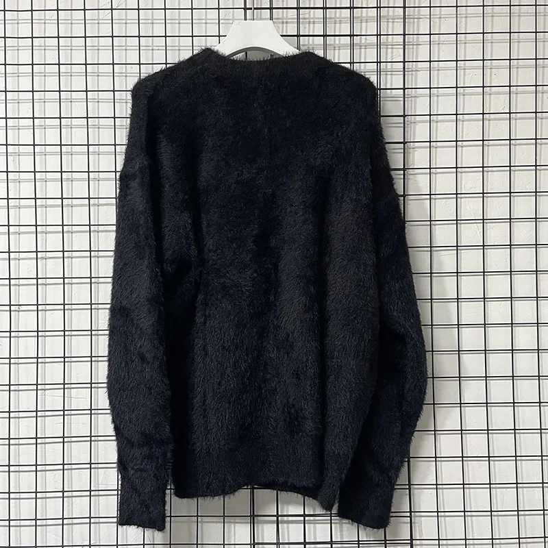 Classic Letter Jacquard Saint Sweater Men Women Couple Casual Black Knitted Sweatshirts High Quality Crewneck PulloversXJ251022