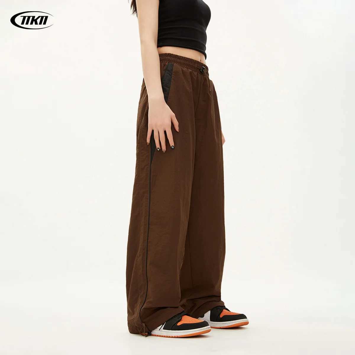Y2K Vintage Fashion Loose Pant 2024 Casual Street Hip Hop Baggy Pants High Waist Wide Leg Trousers Solid Joggers Women ClothesT251022
