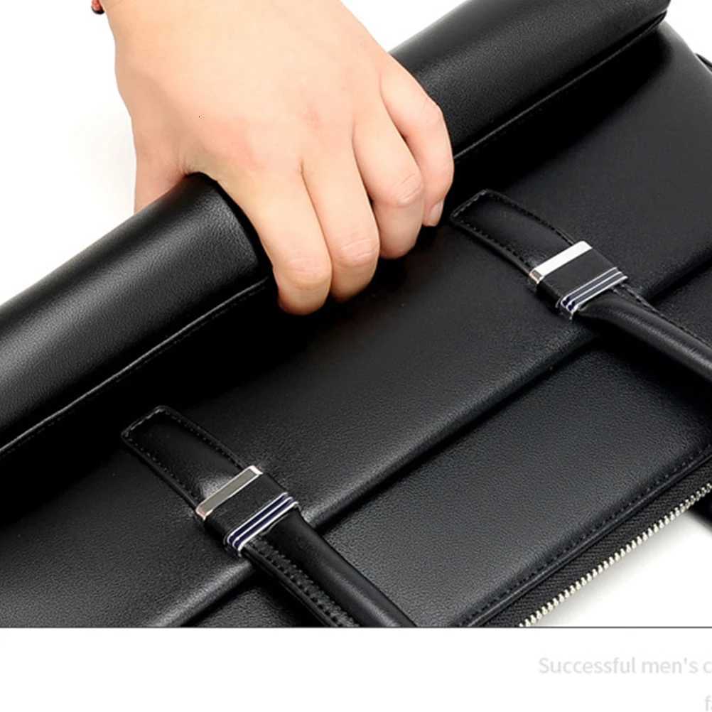 Shoulder Messenger Bag Black for Men Laptop Briefcase Bags Mens Office Business Tote W251022