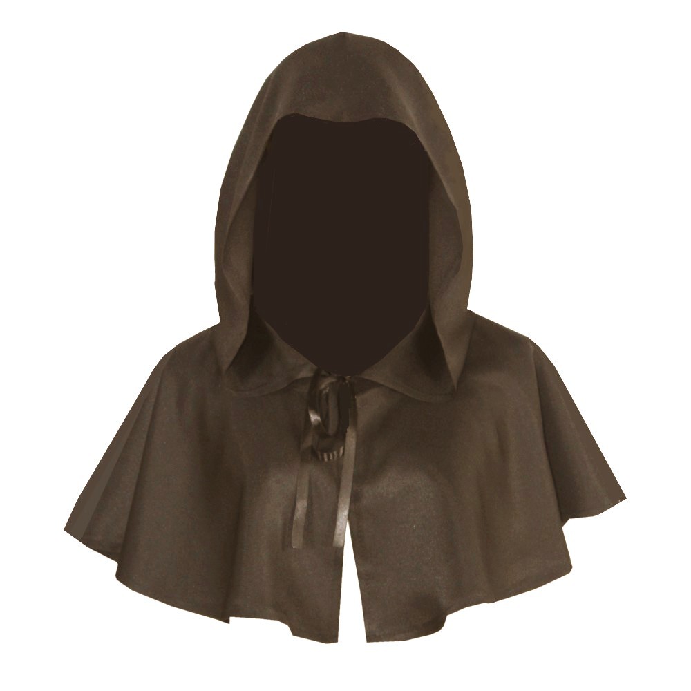 Halloween cos costume Reaper cape, medieval hooded cape cospiay costume