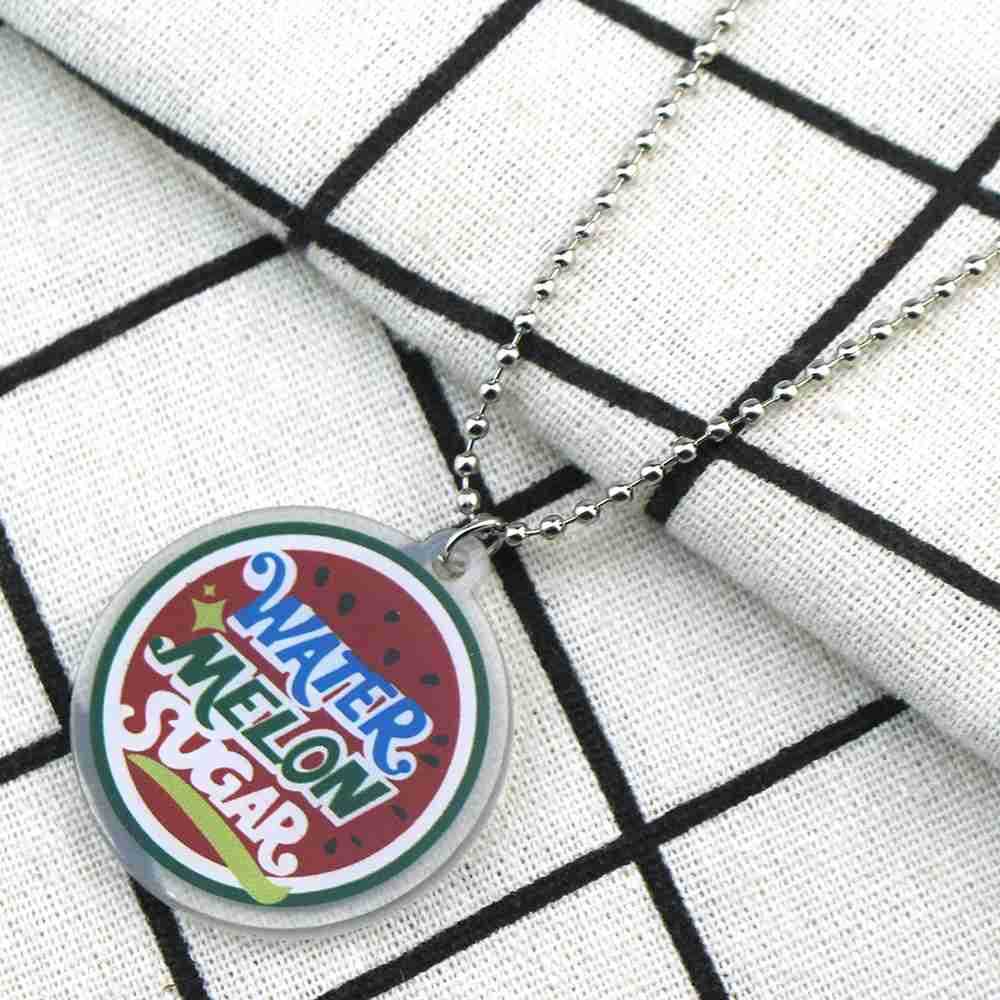 Shining Watermelon Necklace Korean Ryeo Un Choker Woman Fashion Long Live Life Cartoon Chain Alloy Cosplay Collier Friends Gift U251022