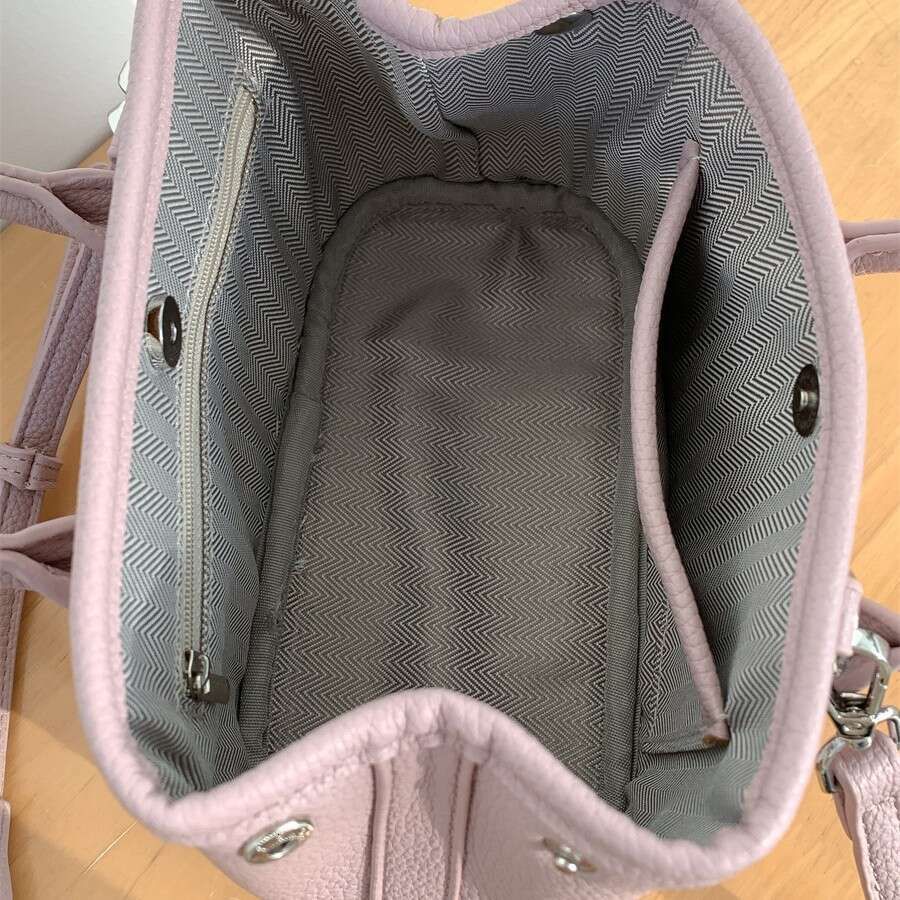 Korean Canvas Ins Style Stitching Contrast Color Design New Crossbody Commuting Versatile Pu Leather Handheld Shoulder Bag B5