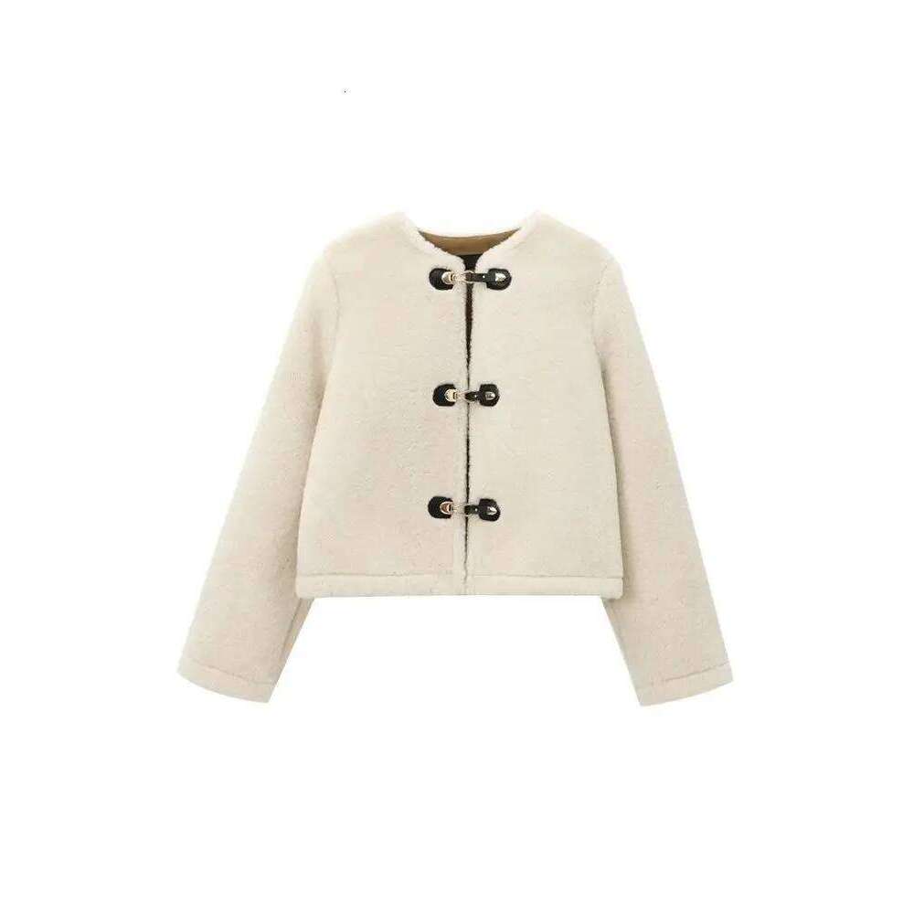 Thick Warm Faux Fur Jacket for Women, Long Sleeve Coat, Front Toggle, Female Outerwear, Chic Tops, Fashion