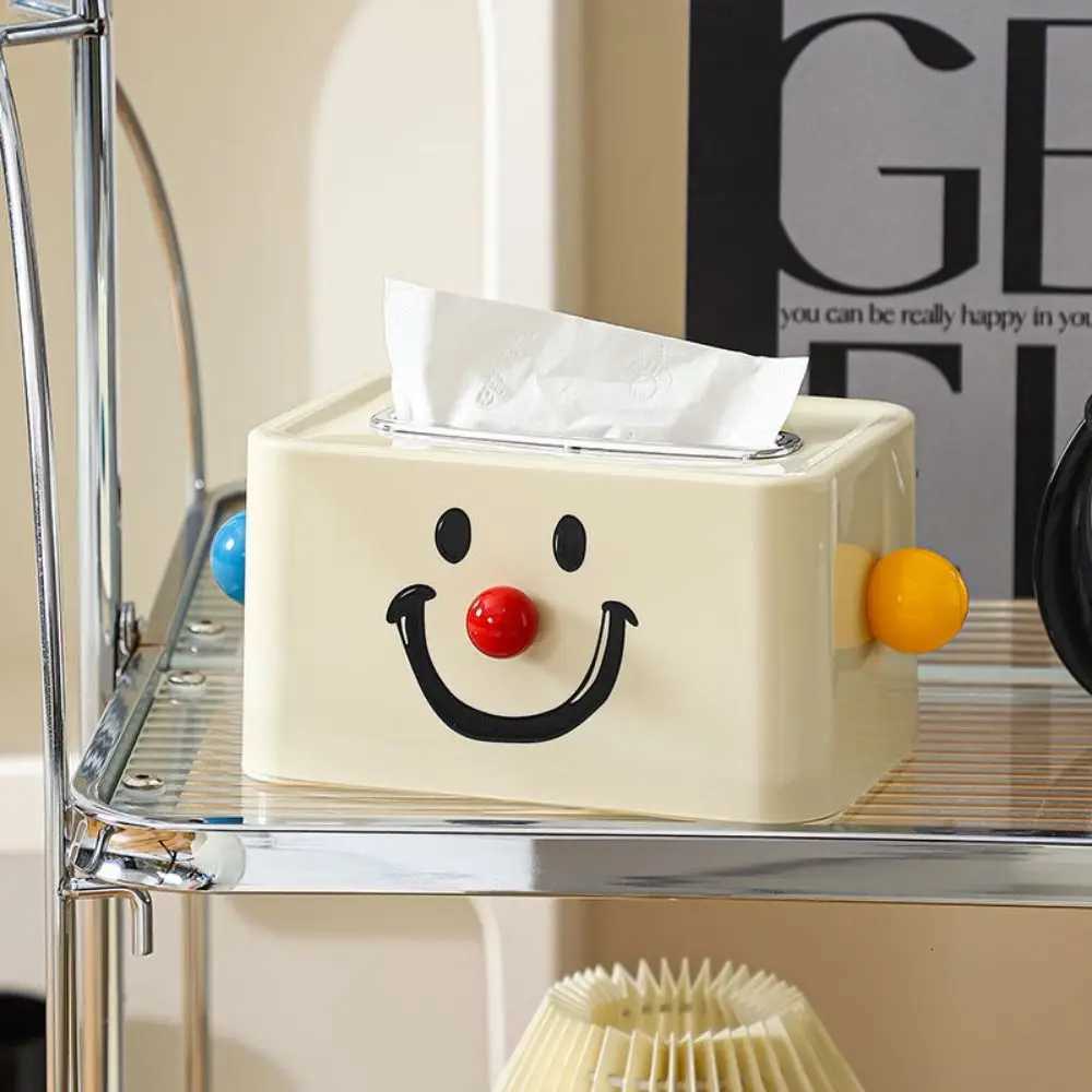 Creative Clown Tissue Box Durable Plastic Clown Face Tissue Case Cover Sturdy Decorative Paper Holder Bathro Y251022