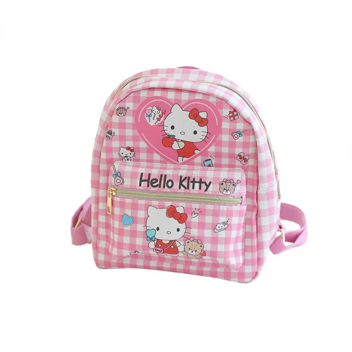 Sanrio Anime Melody Kuromi Cinnamoroll Children Hello Kitty Backpack Schoolbag Birthday Gift Backpacks For Children Kawaii Bags L251022