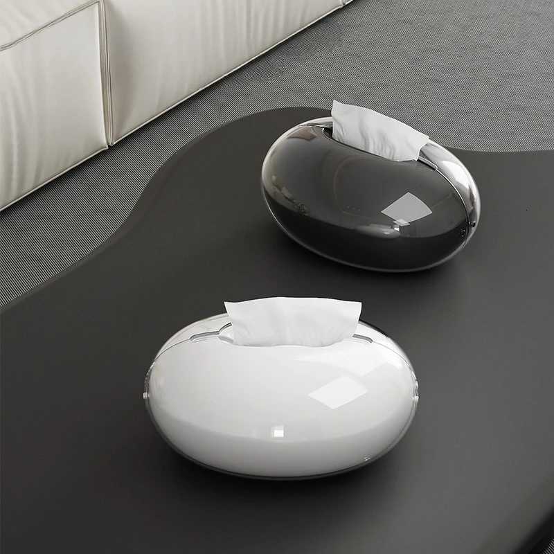 Desktop oval Tissue Box He Off bathro Organizer Premium Workstation Paper Dispenser Living Ro Decor Tissue Case Y251022